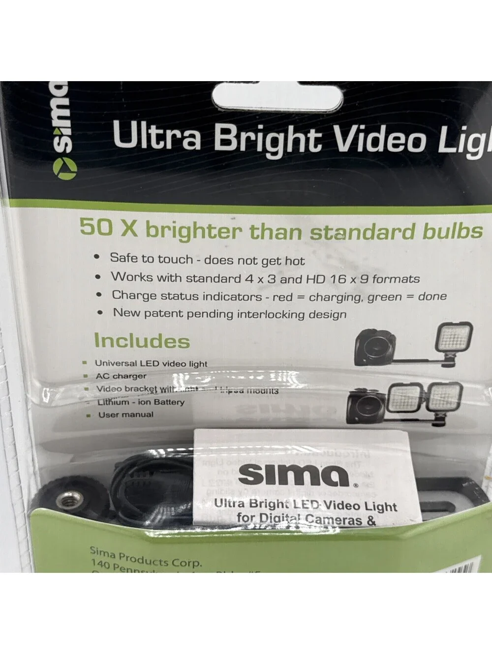 Sima | SL-20LX | Compact | Sealed Vintage Handycam Camcorder Light New Old Stock